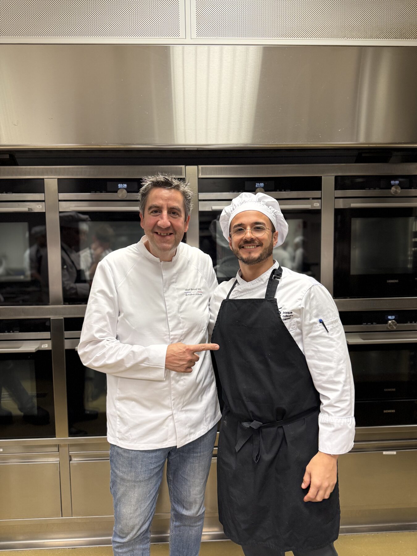 Arturo con el chef, Culler de Pau